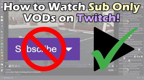 how to watch twitch vods without subscribing|Twitch VOD Downloader